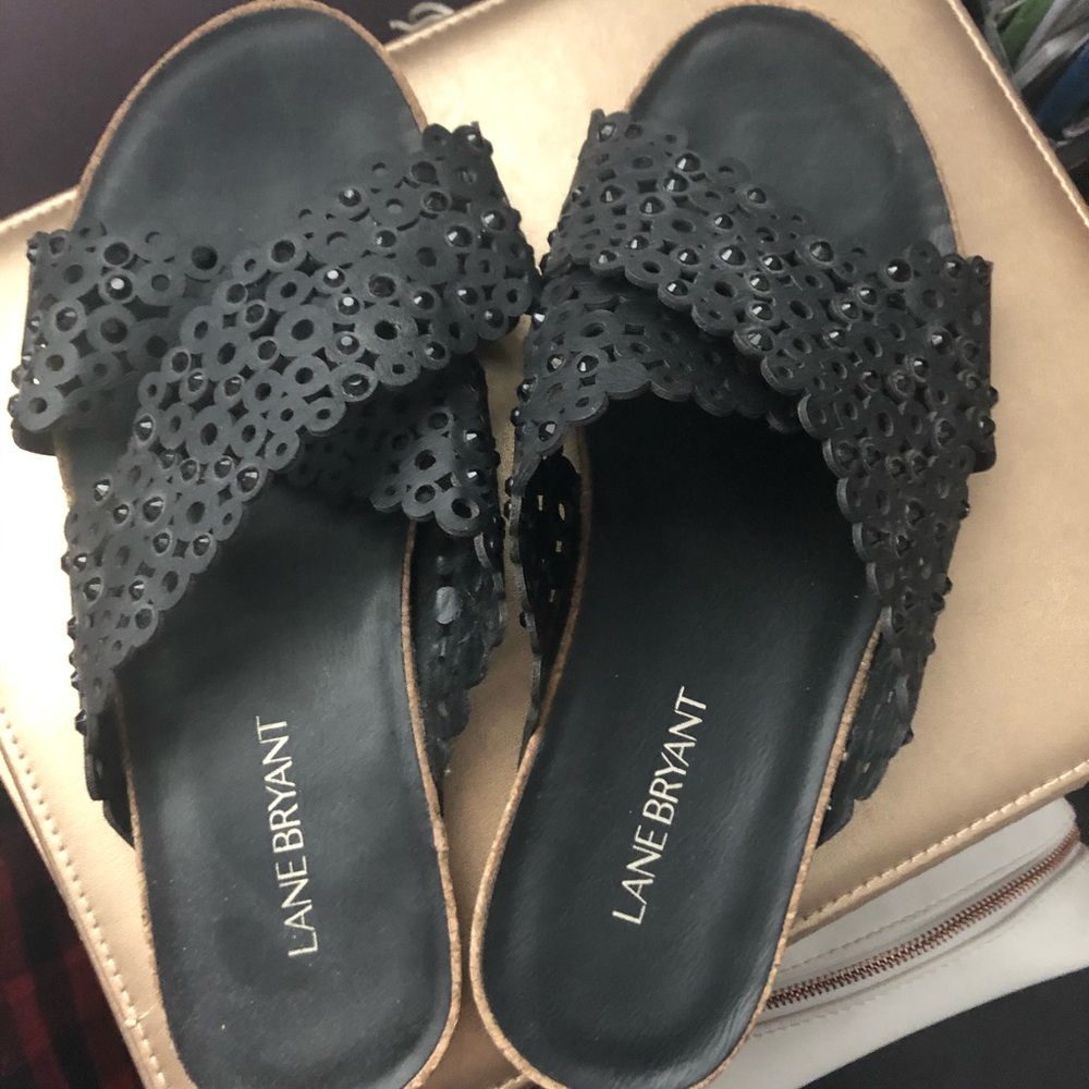 Black sandal- worn once great condition